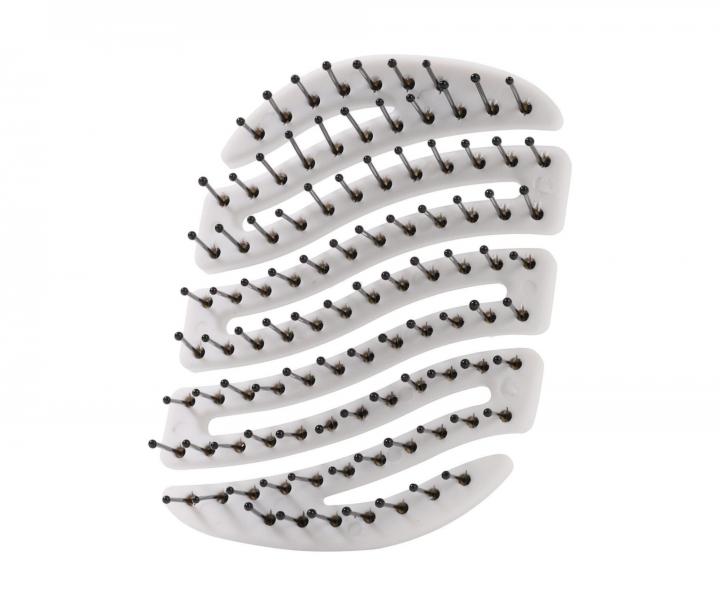 Kefa na vlasy s nylonov�mi �tetinami Sister Young Mila Pocket Hair Brush - biela