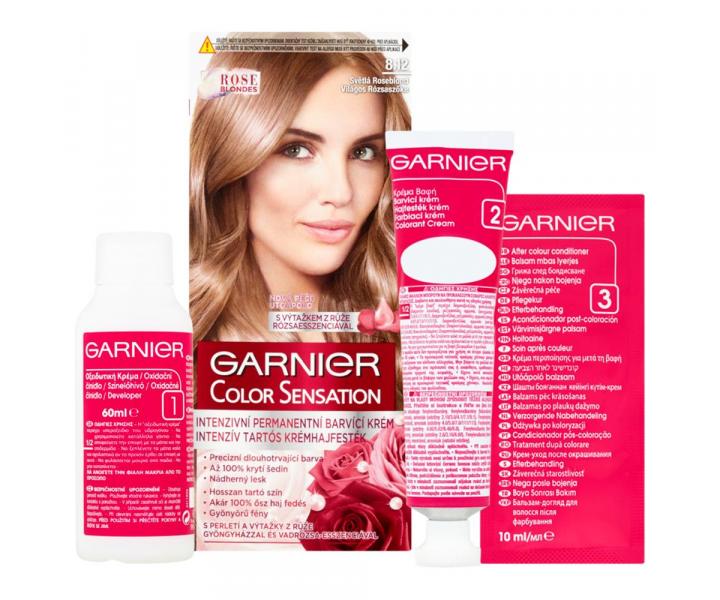 Permanentn farba Garnier Color Sensation 8.12 svetl roseblond