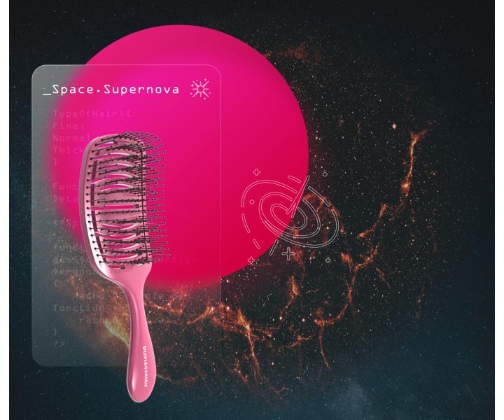 Kefa pre normlne vlasy Olivia Garden iDetangle Medium Space Edition Supernova - metalicky ruov