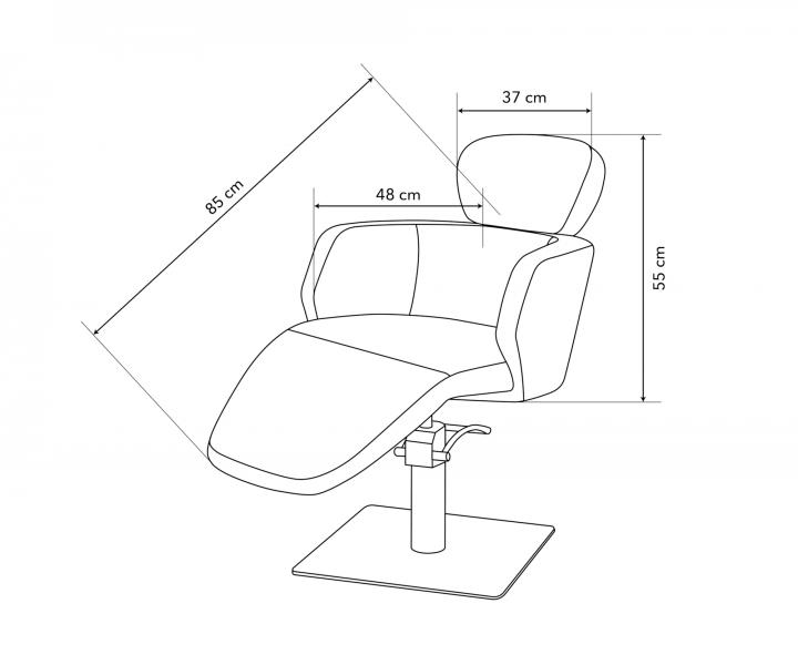 Kaderncke kreslo Sibel Ariana - tmavo ed