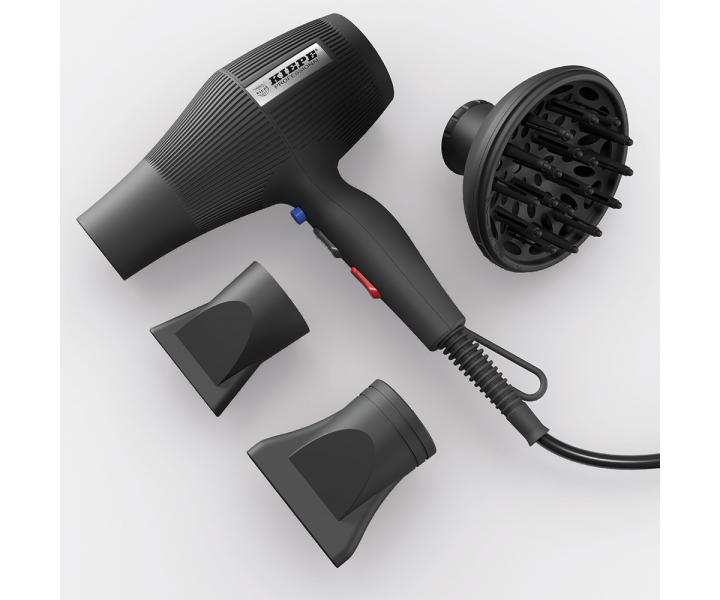 Profesionlny barber fn na vlasy Kiepe Pro Thoor Barber Hair Dryer - 2200 W, ierny