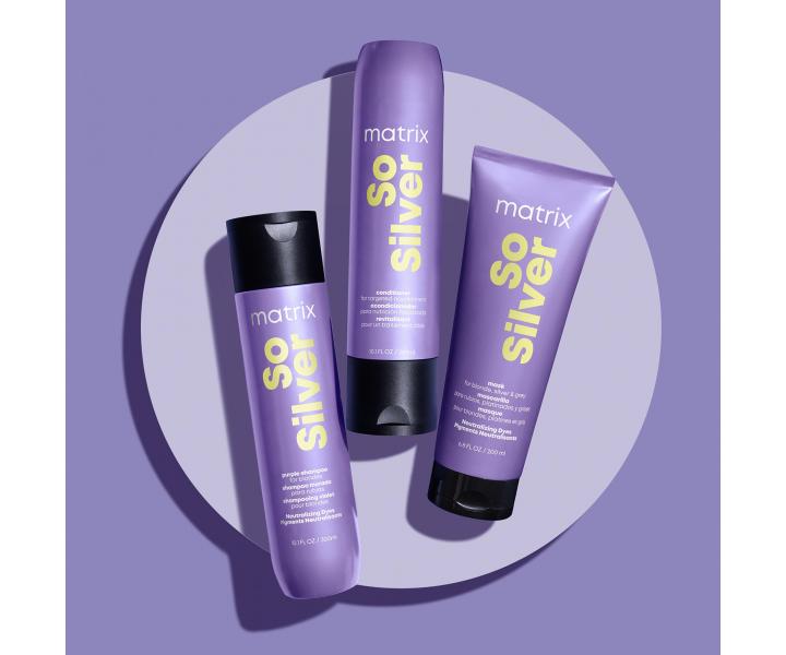 Kondicionr pre neutralizciu blond a melrovanch vlasov Matrix So Silver - 300 ml