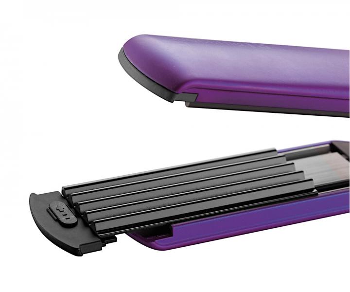 Profesion�lna �ehli�ka a krepova�ka 3v1 Eurostil Profesional Frizzer - fialov�