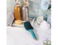Kefa na roz�es�vanie a f�kanie vlasov s divia��mi a nylonov�mi �tetinami Sister Young Ovia Hair Brush - tmavo zelen�