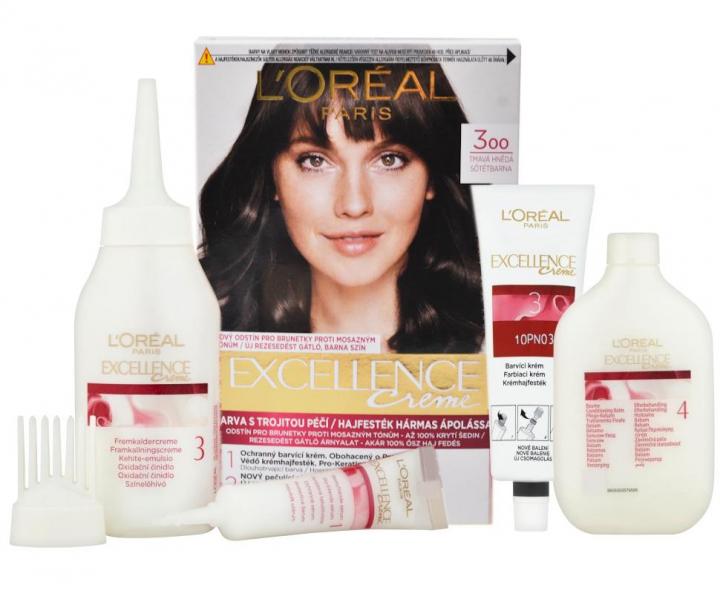 Permanentn farba Loral Excellence 300 tmav hned
