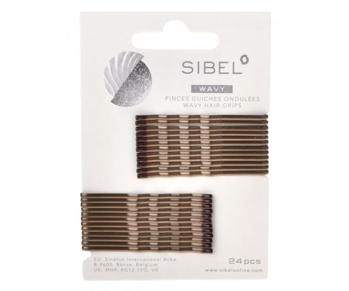Vlnit� sponka Sibel Wavy - 5 cm, hned� - 24ks