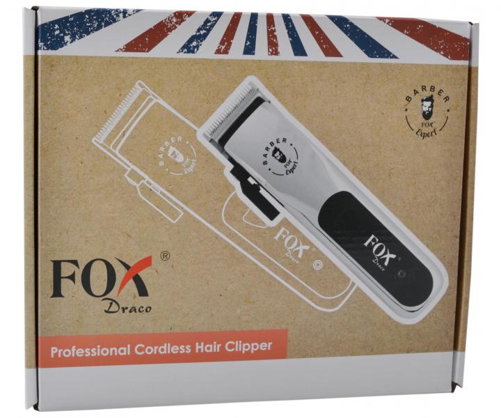 Profesion�lny stroj�ek na vlasy FOX DRACO - strieborn� - rozbalen�