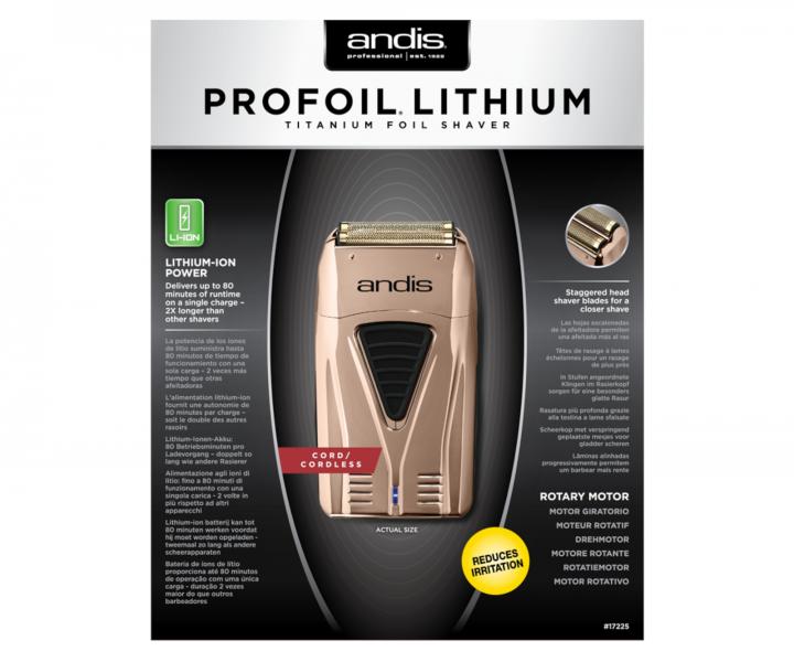 Profesionlny planetov holiaci strojek Andis ProFoil Lithium TS-1 17225