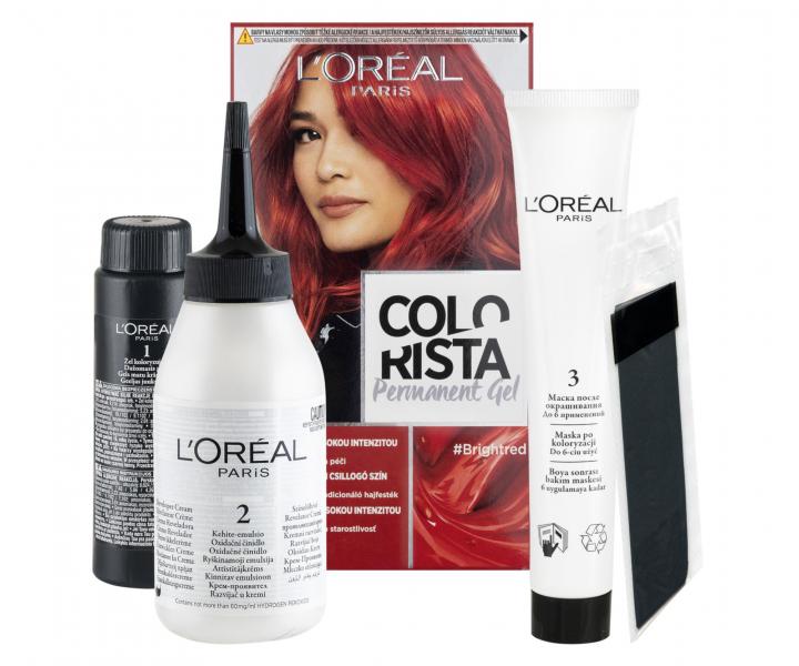 Permanentn� farba na vlasy Lor�al Colorist Permanent Gel Bright Red - jasne �erven�