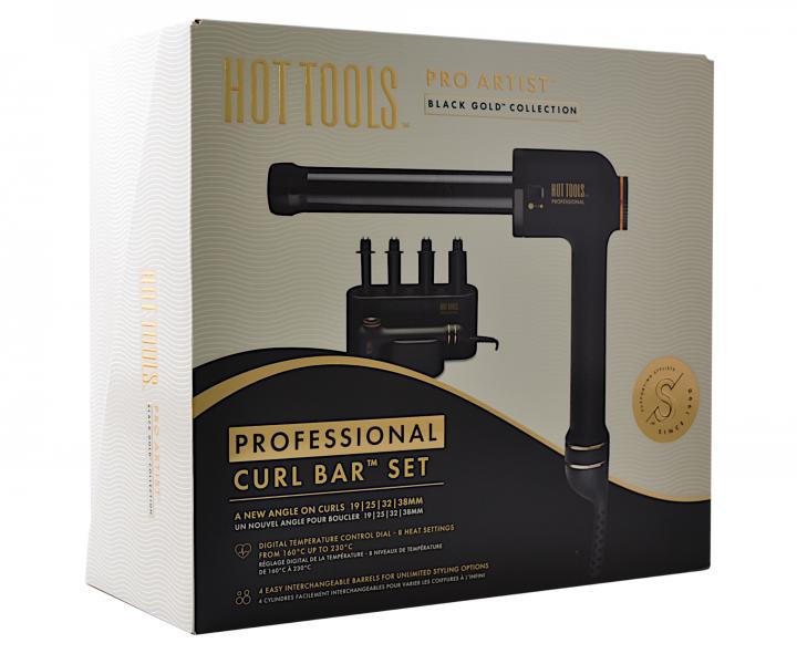 Kulma na vlasy Hot Tools Black Gold Curl Bar Set - 19 mm, 25 mm, 32 mm, 38 mm