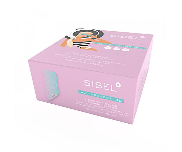 F�lie na mel�r Sibel Alu Pre-Cut 14 mikron� - 12 x 27 cm - 300 ks, d�hov�