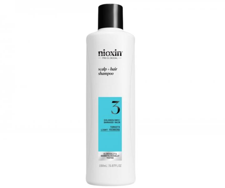 Sada pre mierne rednce farben vlasy Nioxin System 3 Trial Kit No.3