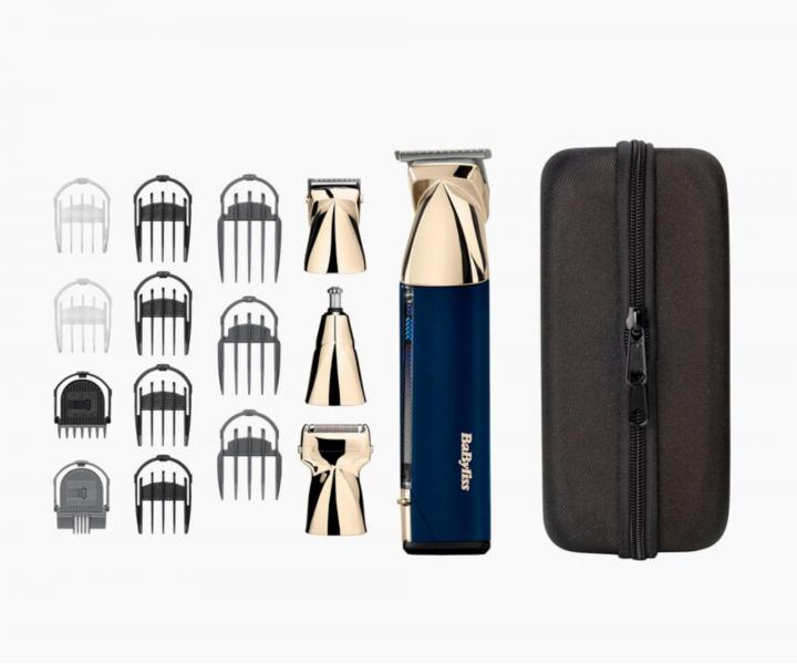 Zastrihovac kontrovac strojek Babyliss MT992E - modro-zlat