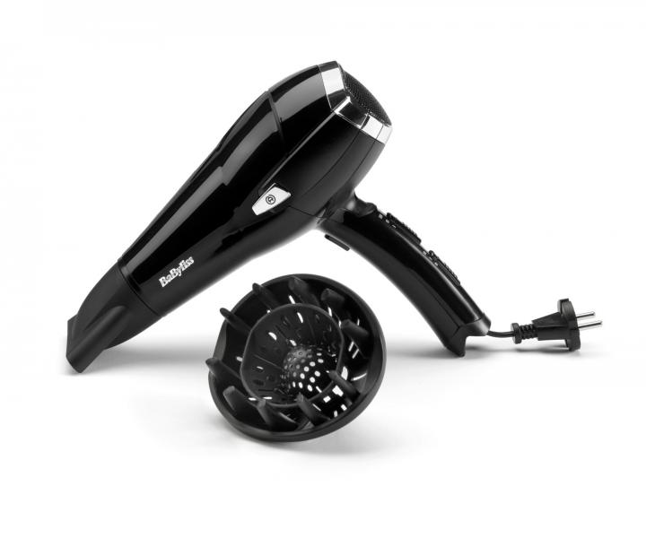 Fn na vlasy s navjacm kblom Babyliss Cordkeeper D374DE - 2000 W, ierny