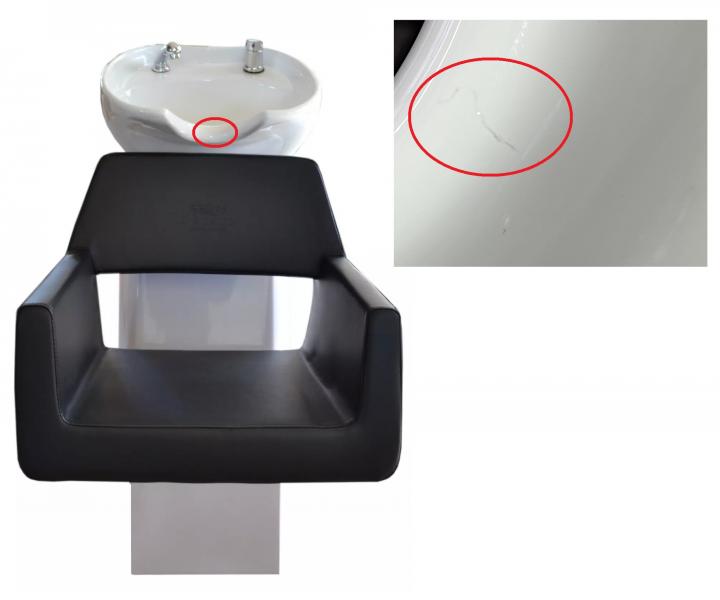 Kadern�cky um�vac� box Detail Luxor - �ierne kreslo (77) - biely um�vac� box - II. akos� - odrenina