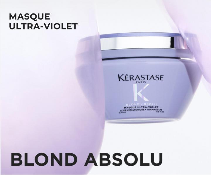 Maska pre neutraliz�ciu �lt�ho t�ne K�rastase Blond Absolu Masque Ultra-Violet - 200 ml