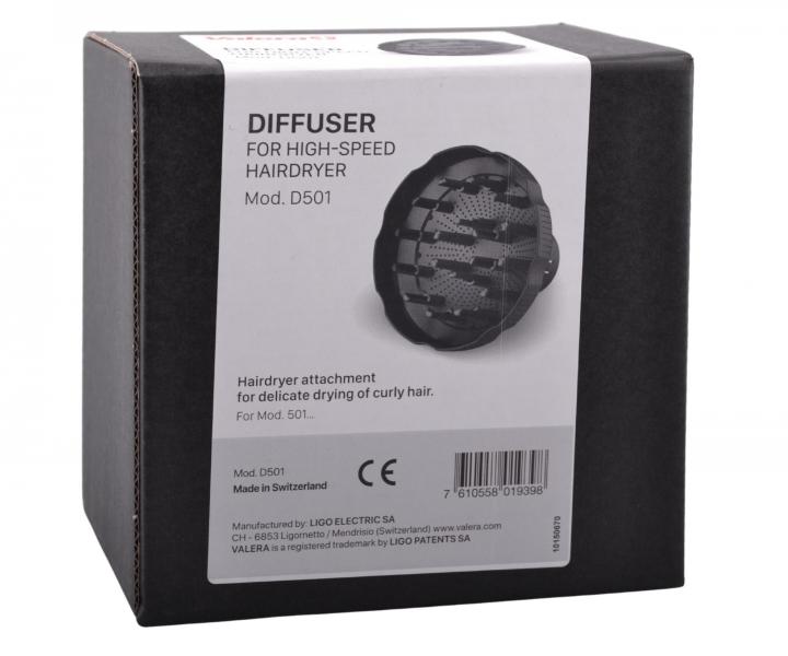 Dif�zer pre vysokor�chlostn� f�ny Valera D501 - �ierny, 18 hrotov