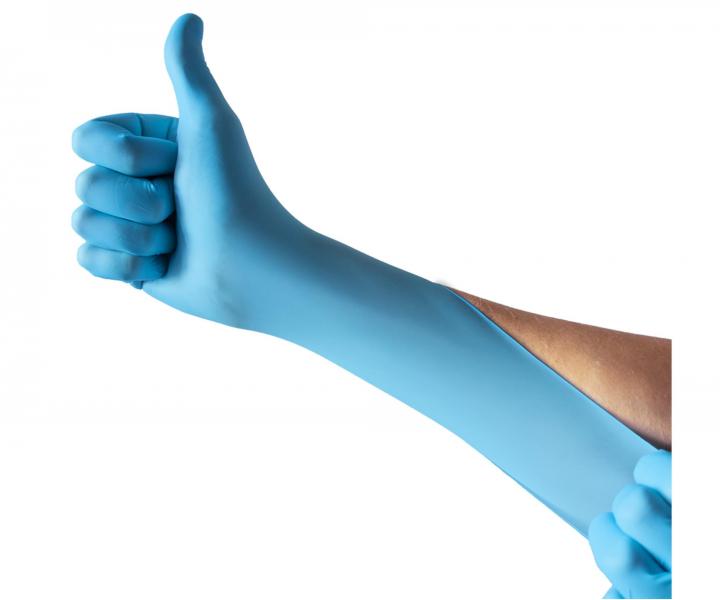 Dlh nitrilov rukavice Espeon Nitril Long 3 - 100 ks, modr, vekos L