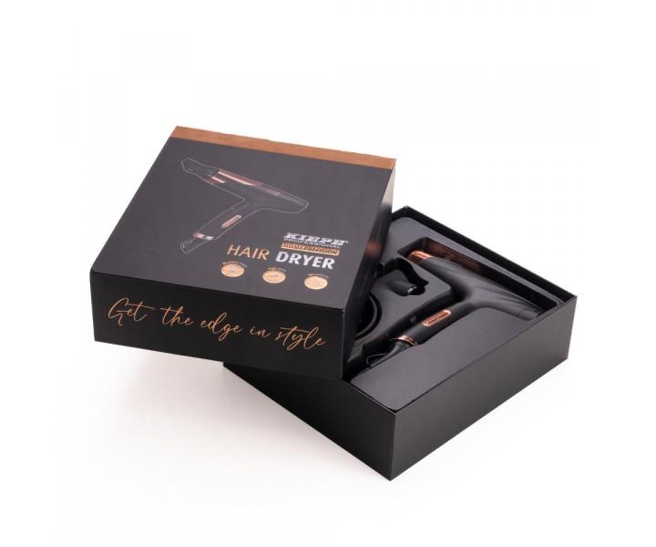 Ultraahk fn na vlasy Kiepe Professional Home Precision Hair Dryer 8320 - 1800 W, ierny