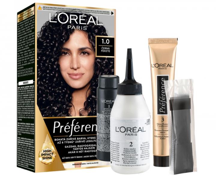 Permanentn� farba Lor�al Pr�f�rence 1.0 �ierna