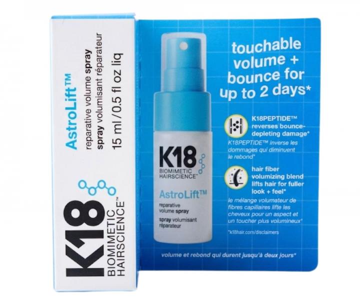 Sada na ochranu a v��ivu vlasov K18 Damage Shield + �ahk� sprej pre objem a obnovu vlasov AstroLift Volume Mist 15 ml zadarmo