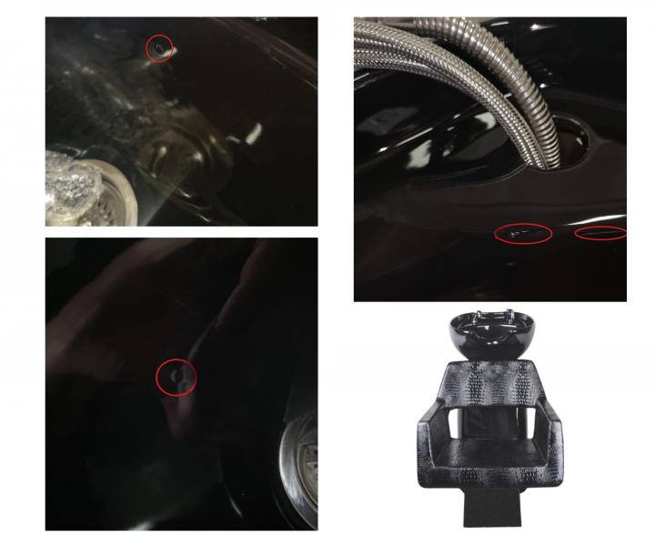 Kaderncky umvac box Detail Luxor - ierny (71) - II. akos, vada glazry