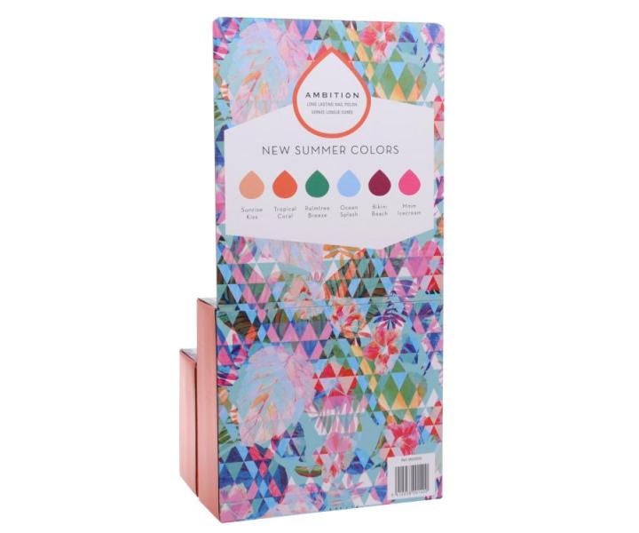 Papierov stojan na laky na nechty Ambition Summer Colors (bonus)
