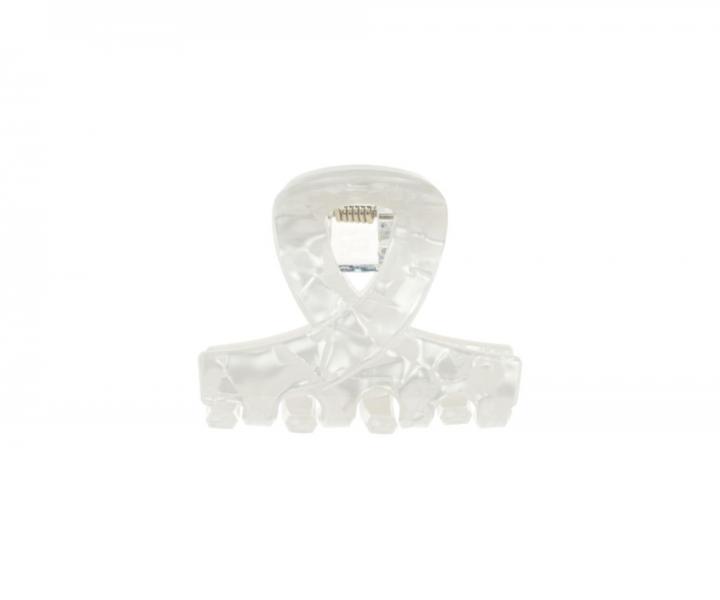 kripce do vlasov Invisibobble Clipstar M Pearly Frost - 2 ks, biely a ed s perleovm efektom