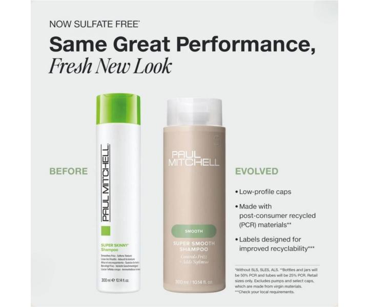 Uhladzuj�ci �amp�n pre krepat� vlasy Paul Mitchell Smooth Super Smooth Shampoo - 300 ml
