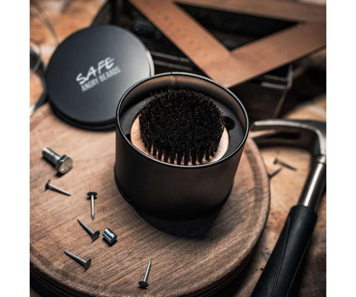 Dreven kefa na fzy so tetinami z diviaka Angry Beards Safe - 67 mm