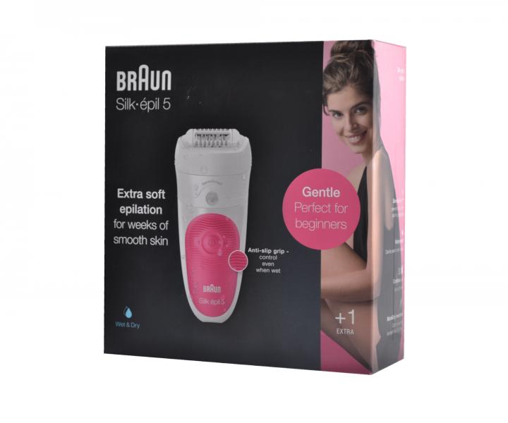 Dmsky epiltor Braun Silk-pil 5 5-500 SensoSmart - bielo-ruov