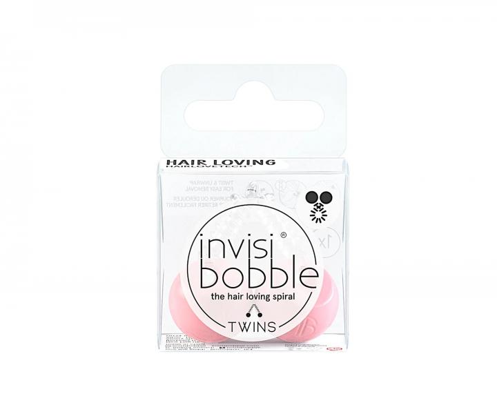 Tenk pirlov gumika do vlasov s gulikami Invisibobble Twins Prima Ballerina - ruov