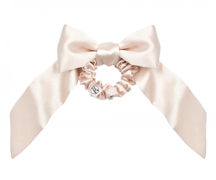 Ozdobn pirlov gumika s maou Invsibobble Scrunchie Slim Ballerina Bow - ruov