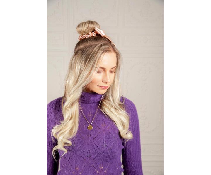 Ozdobn pirlov gumika s maou Invsibobble Scrunchie Slim Ballerina Bow - ruov