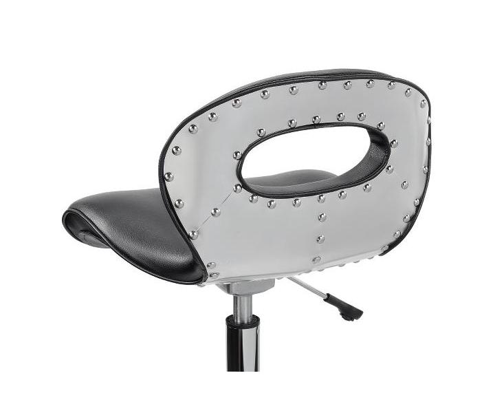 Taburet na kolieskach s opierkou Sibel Barburys Rollercoaster Large - �ierny