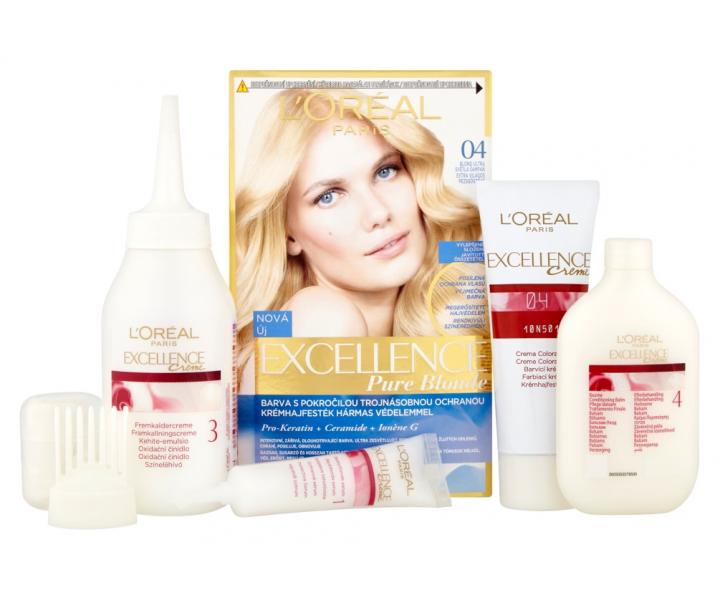Permanentn� farba Lor�al Excellence 04 blond ultra svetl� �ampa�
