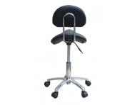 Taburet Detail T2, ierny - II. akos - odrenie koenky a kontrukcie na spodnej strane