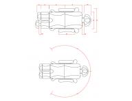 Elektrick� pedik�rske kreslo TARSE - oto�n� o 240 � + 5 motorov