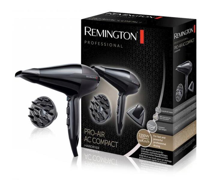 F�n na vlasy Remington Pro-Air AC Compact ionic - �ierny