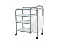 Kozmetick stolk na kolieskach Silverfox 1031 - biely