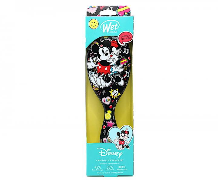 Kefa na rozesvanie vlasov Wet Brush Original Detangler Mickey - ierna