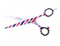 Profesionlne kaderncke a barber nonice Sibel Barburys Bjorn 6" - strieborn s pruhmi