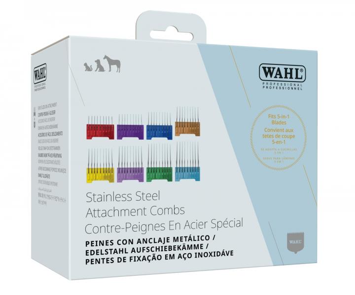 Sada n�hradn�ch kovov�ch nadstavcov Wahl Stainless Steel Attachments Combs 3027903 - 8 ks