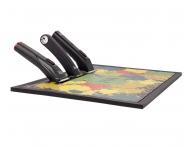 Magnetick siliknov podloka pre strojeky a kaderncke pomcky Fox Barber Magnetic Mat - 48 x 33 cm