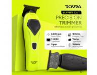 Profesion�lny kont�rovac� stroj�ek na vlasy s v�menn�mi krytmi Rovra Supercut Professional Trimmer RT-89 - zelen�/biely/�ierny
