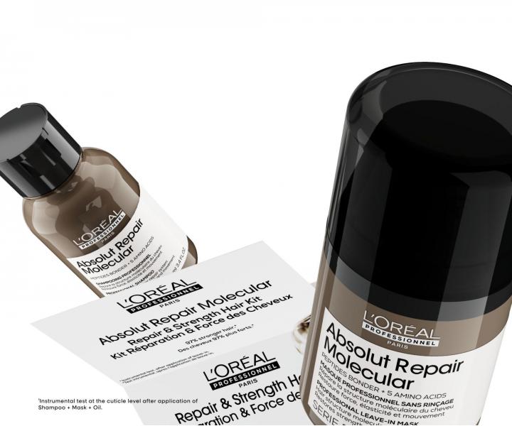 Cestovn� sada pre po�koden� vlasy Lor�al Professionnel Serie Expert Absolut Repair Molecular Repair & Strenght Hair Kit