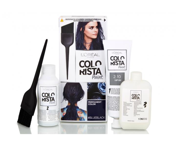 Permanentn farba Loral Colorista Paint 2.10 Blueblack - iernomodr