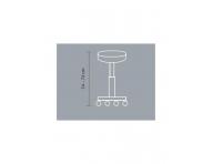 Taburet na kolieskach Hairway Profi - ierny