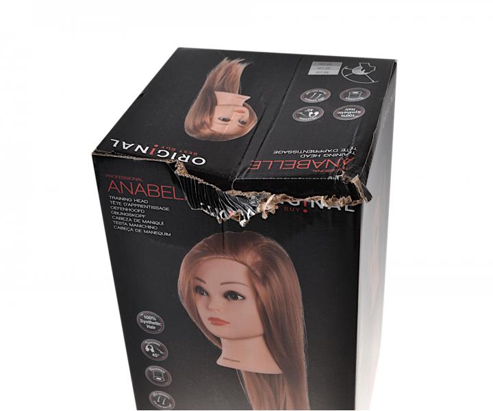 Cvi�n� hlava d�mska s umel�mi vlasmi ANNABELLE, Original Best Buy - blond 30 - 40 cm - po�k. obal