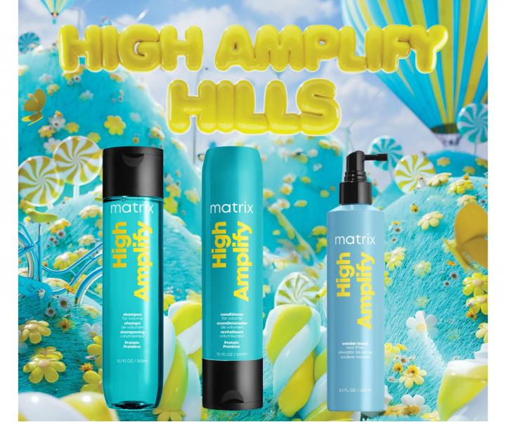 Dar�ekov� sada na objem a posilnenie jemn�ch vlasov Matrix High Amplify Hills